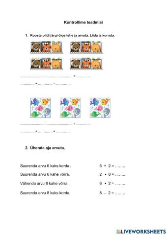 Korrutamine ja jagamine 1-5