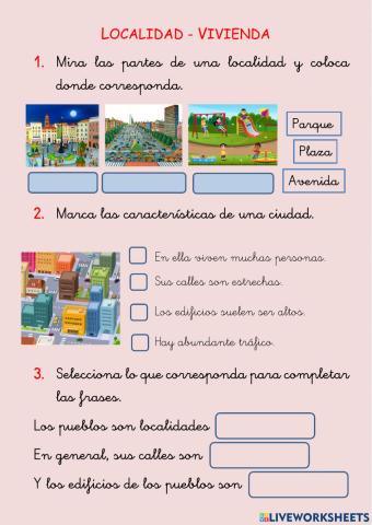 Localidad y vivienda