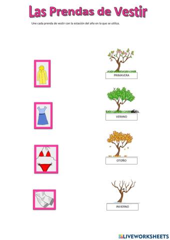 Ficha 2 Las prendas de vestir