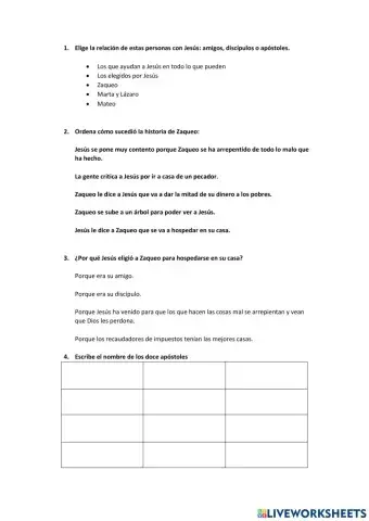 Religión Los amigos de Jesús