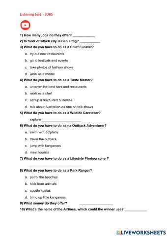 Listening - Jobs