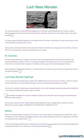 The Loch Ness Monster