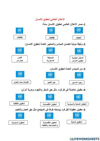 الإعلان العالمي لحقوق الانسان