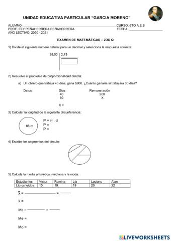 Examen-6to-Matemáticas