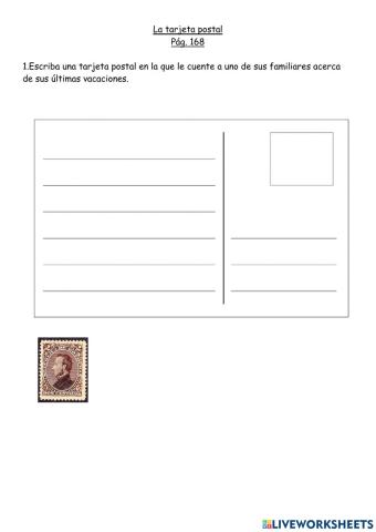 Español 3G-La tarjeta postal