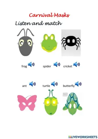 Carnival masks : Alpha English