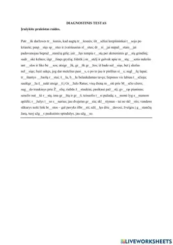 Nosinių raidžių rašyba žodžių šaknyse