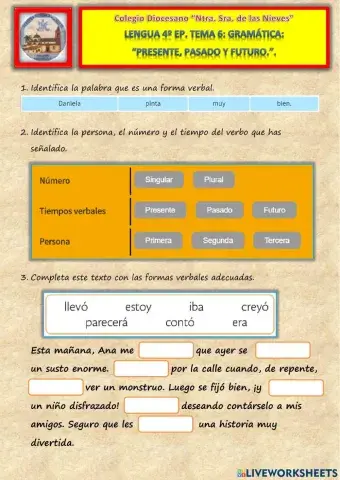 Tema 6. Gramática. Presente, pasado y futuro