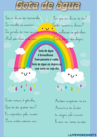 Canção Gota brincalhona