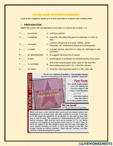 Films and Entertaiment