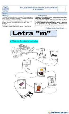 Guía de Refuerzo de Lenguaje.