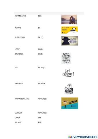 Words and prepositions