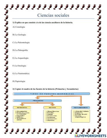 Ciencia auxiliares de la historia