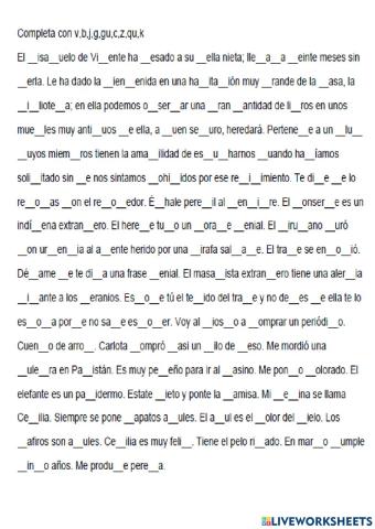 Ortografia b-v-c-z-q-k-g-j