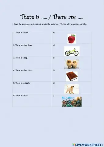 There is ... - There are ...