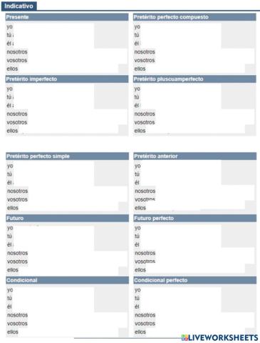 Modelo 2ª conjugación