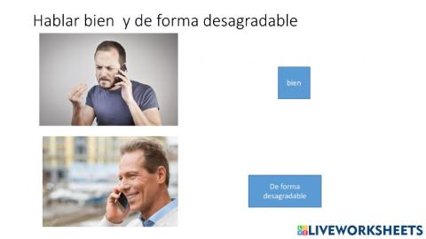 Caras agradables y desagradables