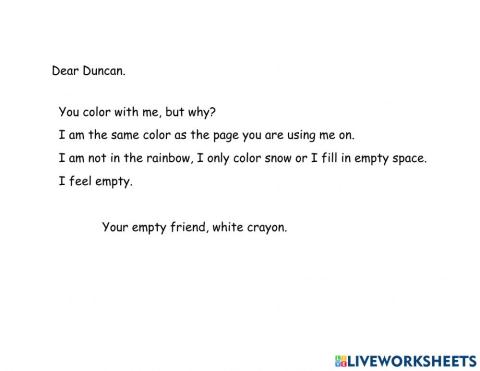 Reading comprehension