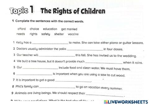 The rights of children