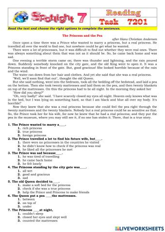 Spotlight 7 Task 7201