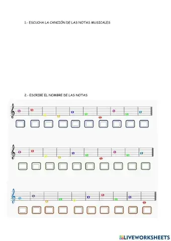 Notas musicales