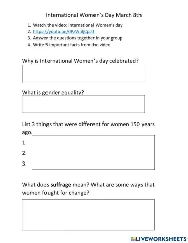 International women's day