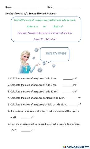 Finding the Area of a Square
