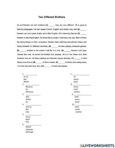 English MAZE Assessment 2 Term 2 2021 Grade 8 General