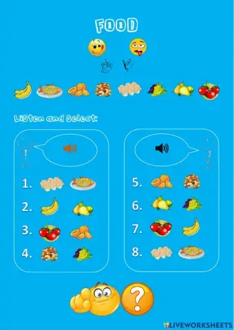 Food - likes and dislikes