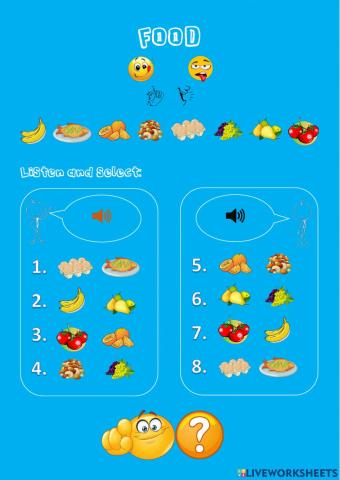 Food - likes and dislikes