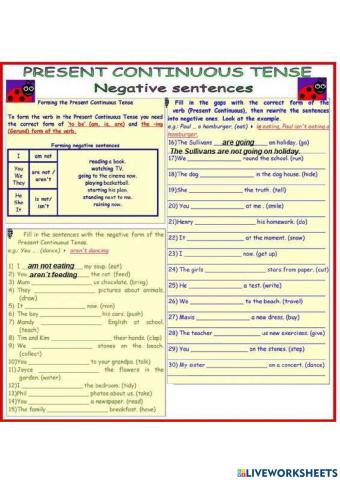 Present continuous 2