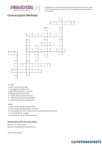 Contraceptive Methods