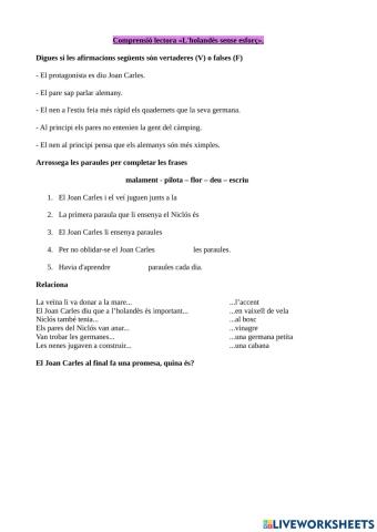 Comprensió lectora L'holandès sense esforç