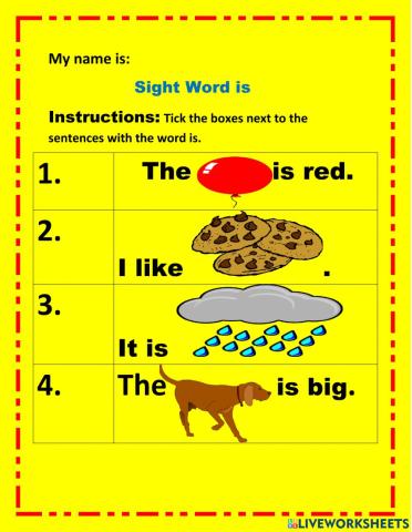Sight Word is