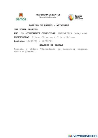 Matemática - gráficos (adaptada)