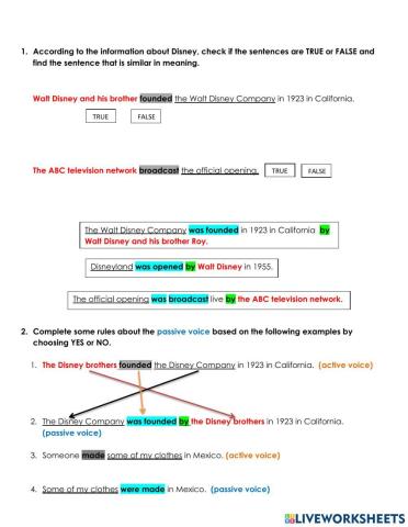 Passive voice in simple past