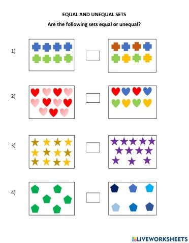 Equal and Unequal Sets
