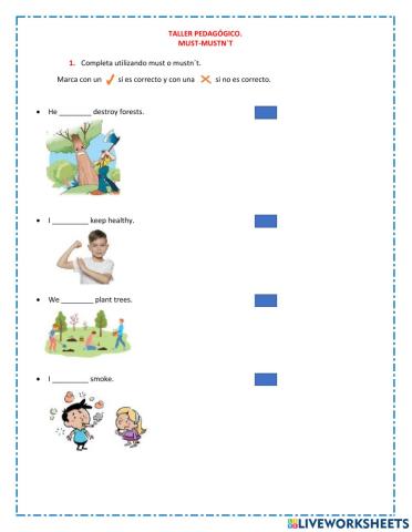 Must-Mustn-t