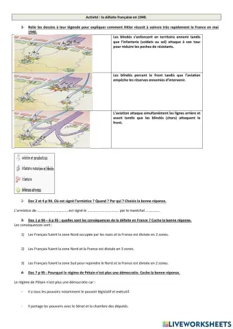 La défaite de la France 1940