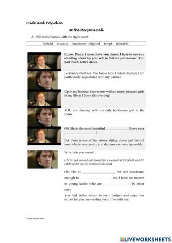 At the Meryton Ball (Pride and Prejudice)