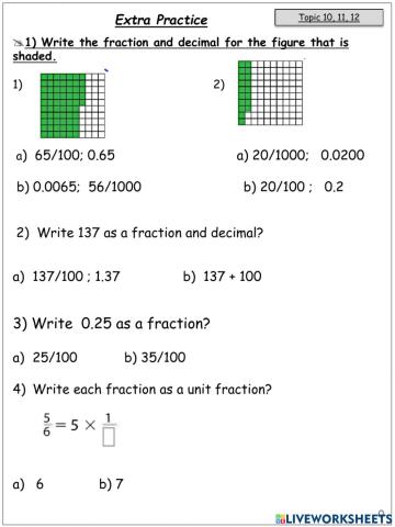 Fractions
