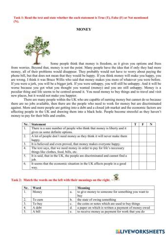 Money-english reading