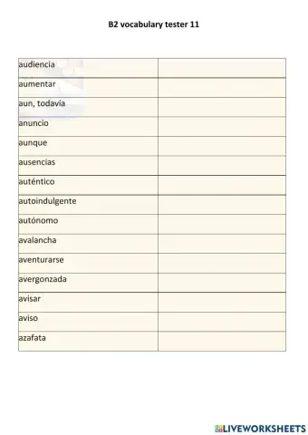 Vocabulary b2 - page 11