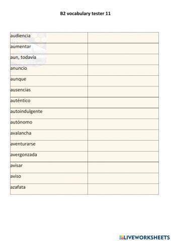 Vocabulary b2 - page 11
