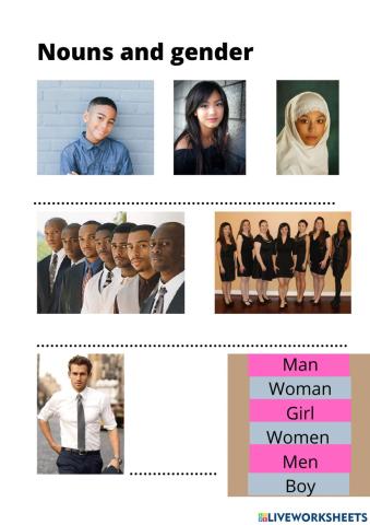 Gender nouns