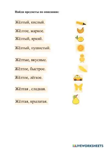 Найди предмет по описанию