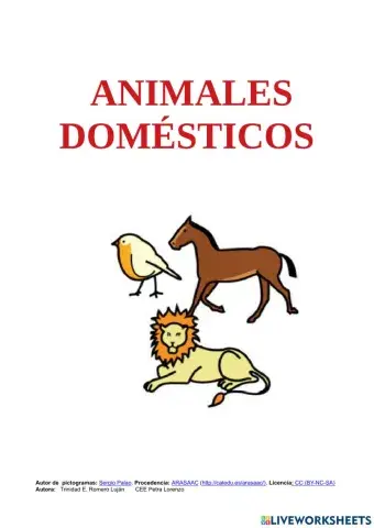 Animales domésticos
