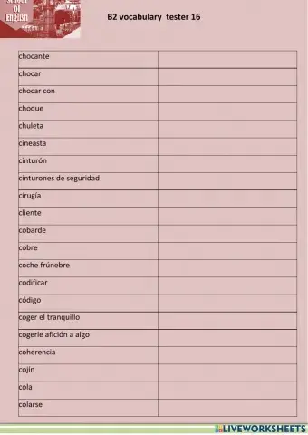 Vocabulario b2 -  page 16