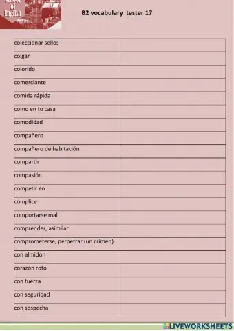 Vocabulario b2 -  page 17