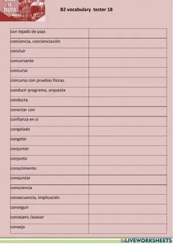 Vocabulario b2 -  page 18